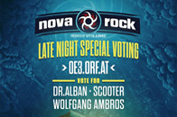 Wolfgang ist der Nova Rock Late Night Act!