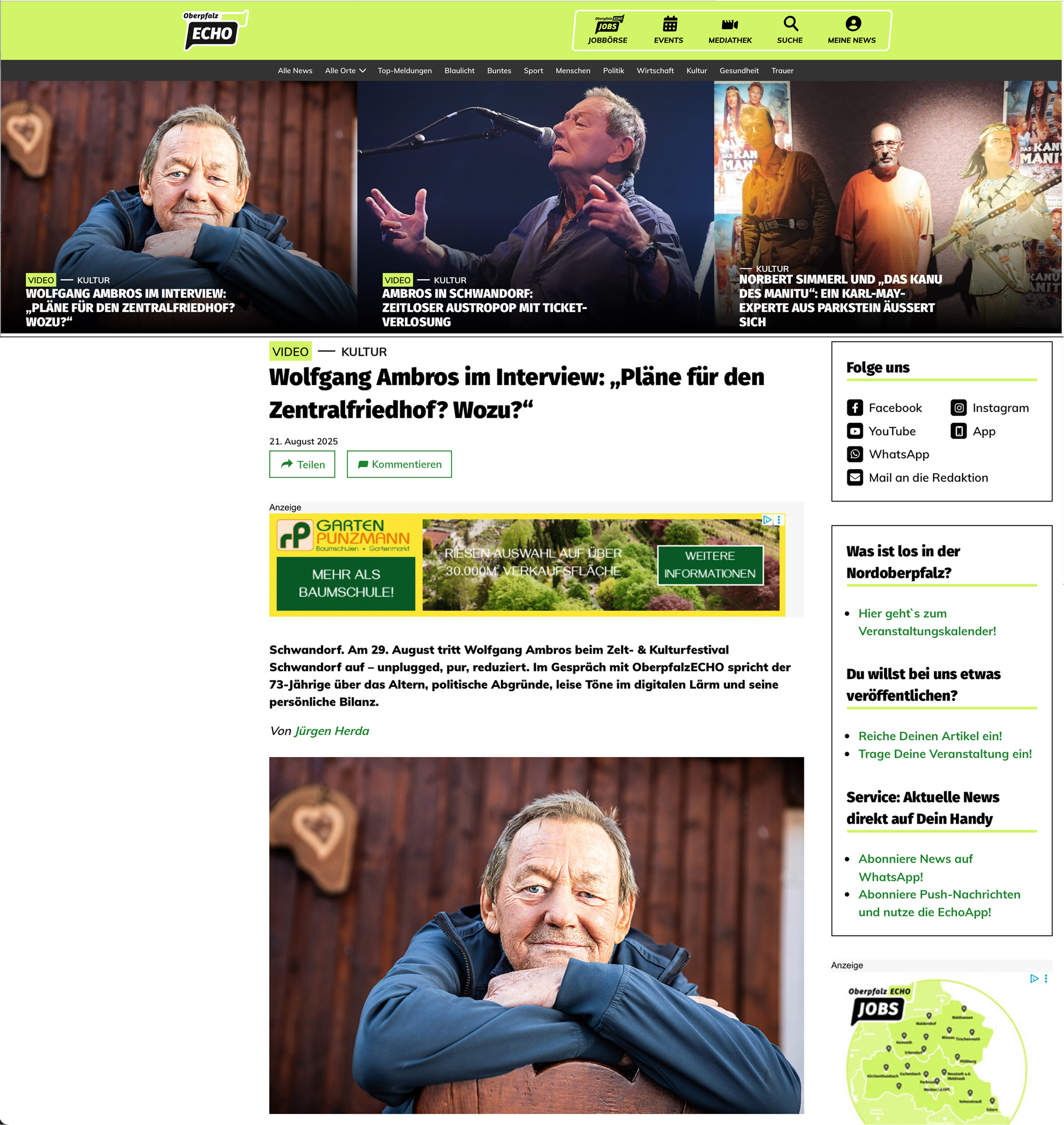 wolfgang ambros in schwandorf